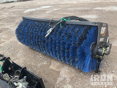 2024 Cat BA121 84 in Hydraulic, Polypropylene/Wire Angle Broom - Fits Skid Steer