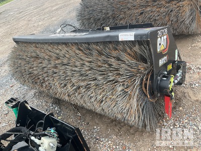 2024 Cat BA121 84 in Hydraulic, Polypropylene/Wire Angle Broom - Fits Skid Steer