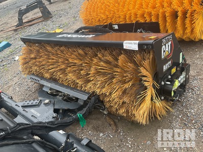 2024 Cat BA121 84 in Hydraulic, Polypropylene/Wire Angle Broom - Fits Skid Steer