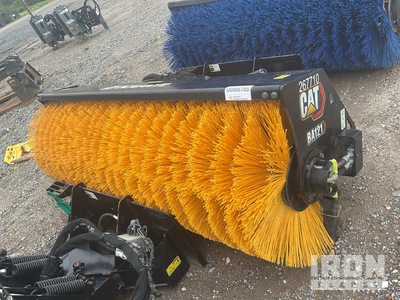2024 Cat BA121 84 in Hydraulic, Polypropylene/Wire Angle Broom - Fits Skid Steer