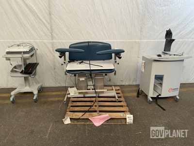 (1) Q-Stress Cart, (1) Blood Drawing Chair & (1) Electrocardiograph System
