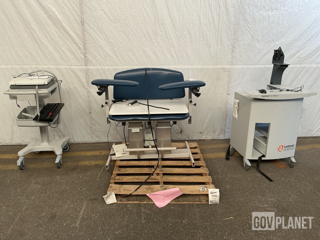 (1) Q-Stress Cart, (1) Blood Drawing Chair & (1) Electrocardiograph System