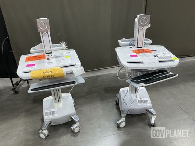 (2) Ergotron Mobile Workstation Carts
