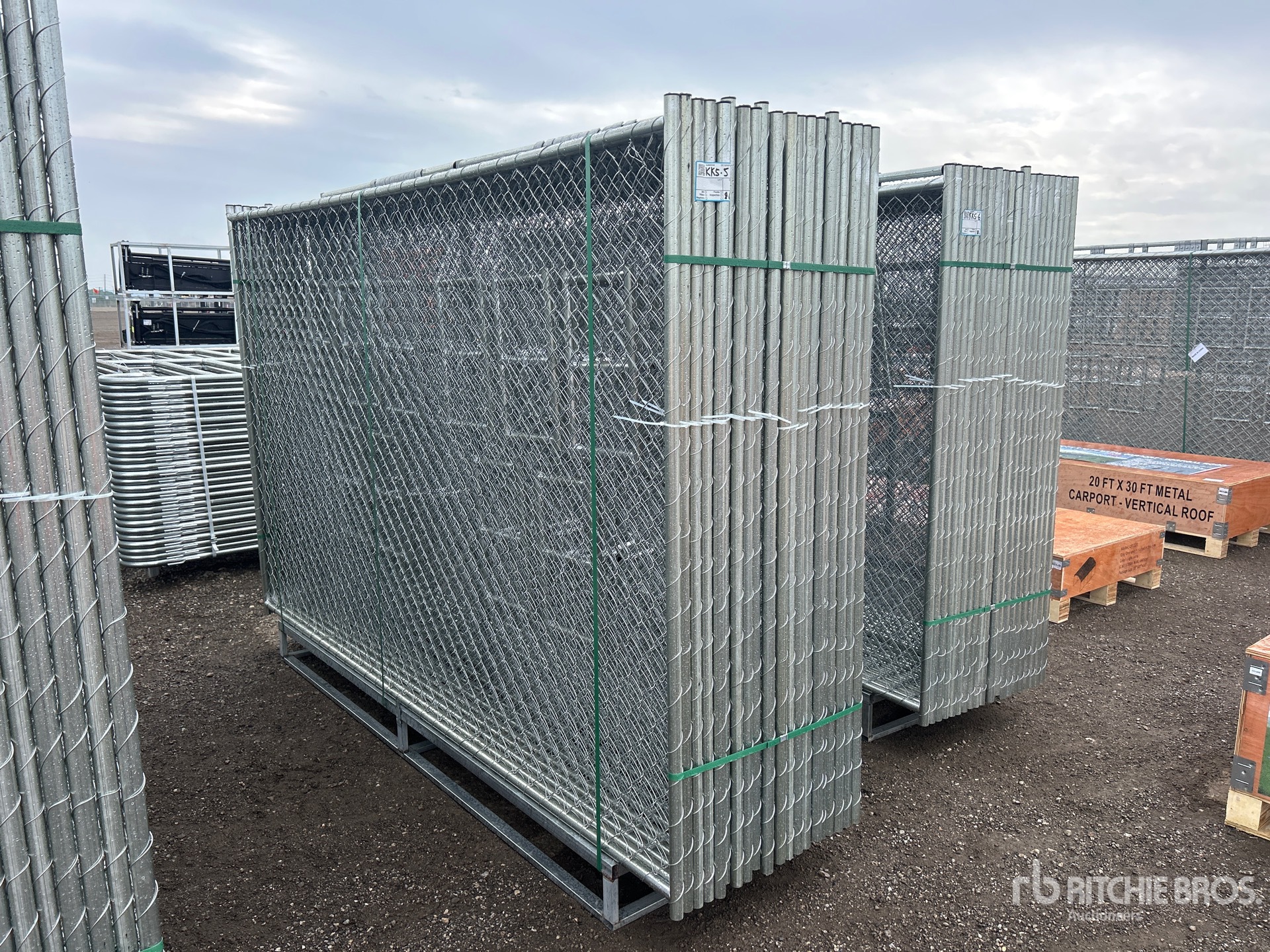 Quantity of (20) 2026 GLCF1006 9 ft 4 in x 5 ft 11 in Chain Link 10 ft x 6 ft Site Fence (Unused)