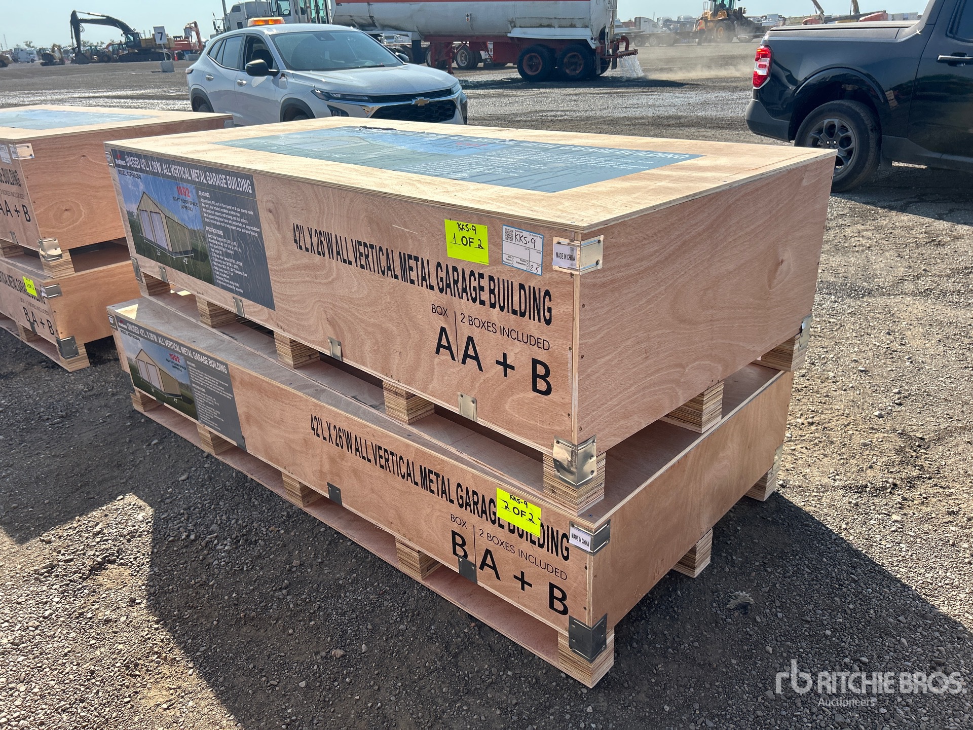 2026 AGR-MS2642 42 ft x 26 ft All Vertical Metal Garage Building (Unused)