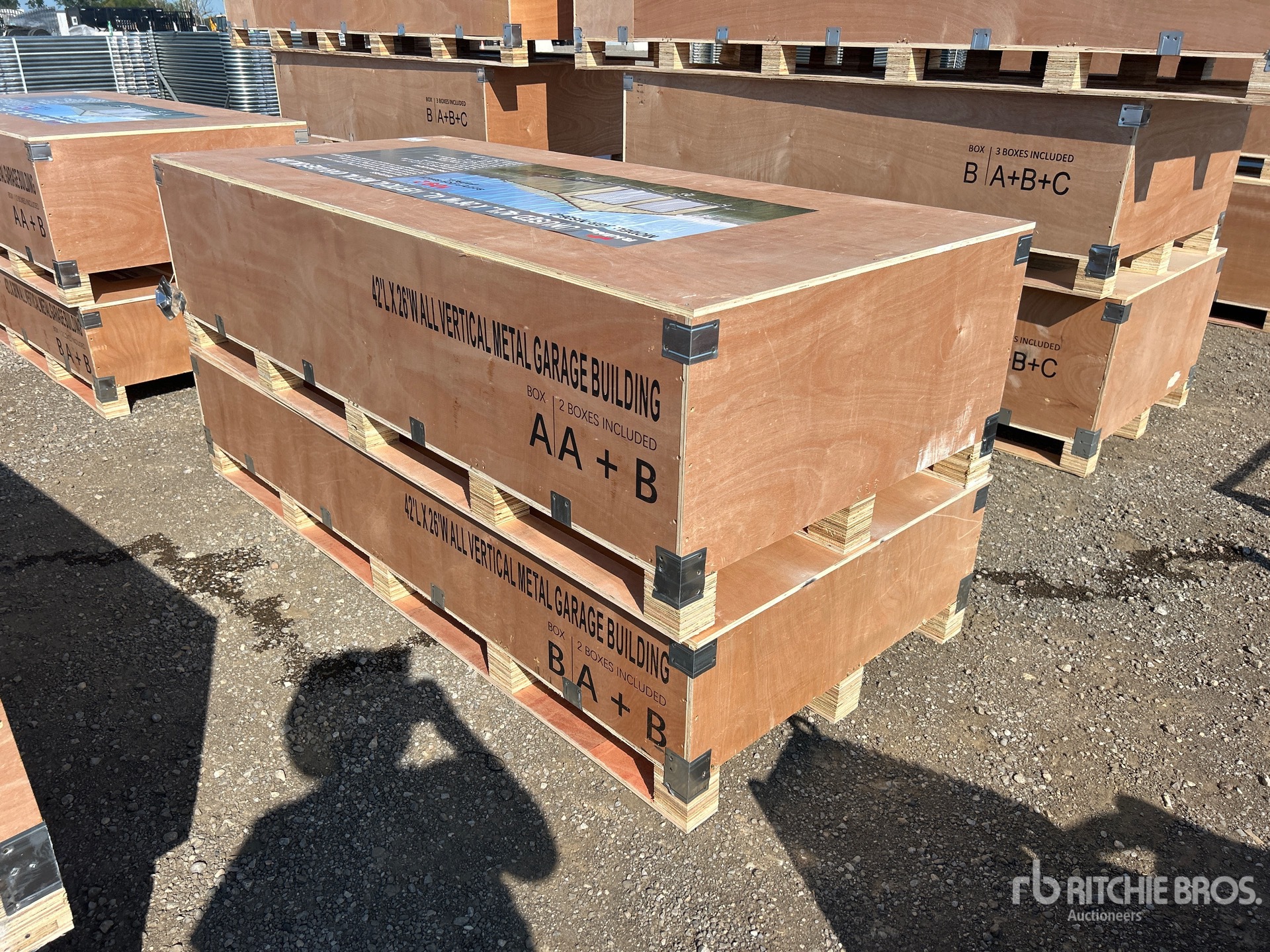 2026 AGR-MS2642 42 ft x 26 ft All Vertical Metal Garage Building (Unused)