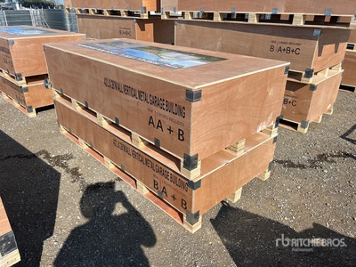 2026 AGR-MS2642 42 ft x 26 ft All Vertical Metal Garage Building (Unused)
