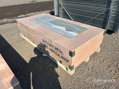 2026 AGR-MC2040 20 ft x 40 ft Carport (Unused)