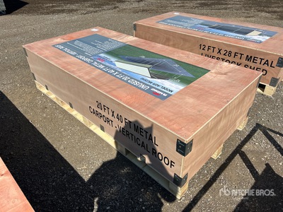 2026 AGR-MC2040 20 ft x 40 ft Carport (Unused)