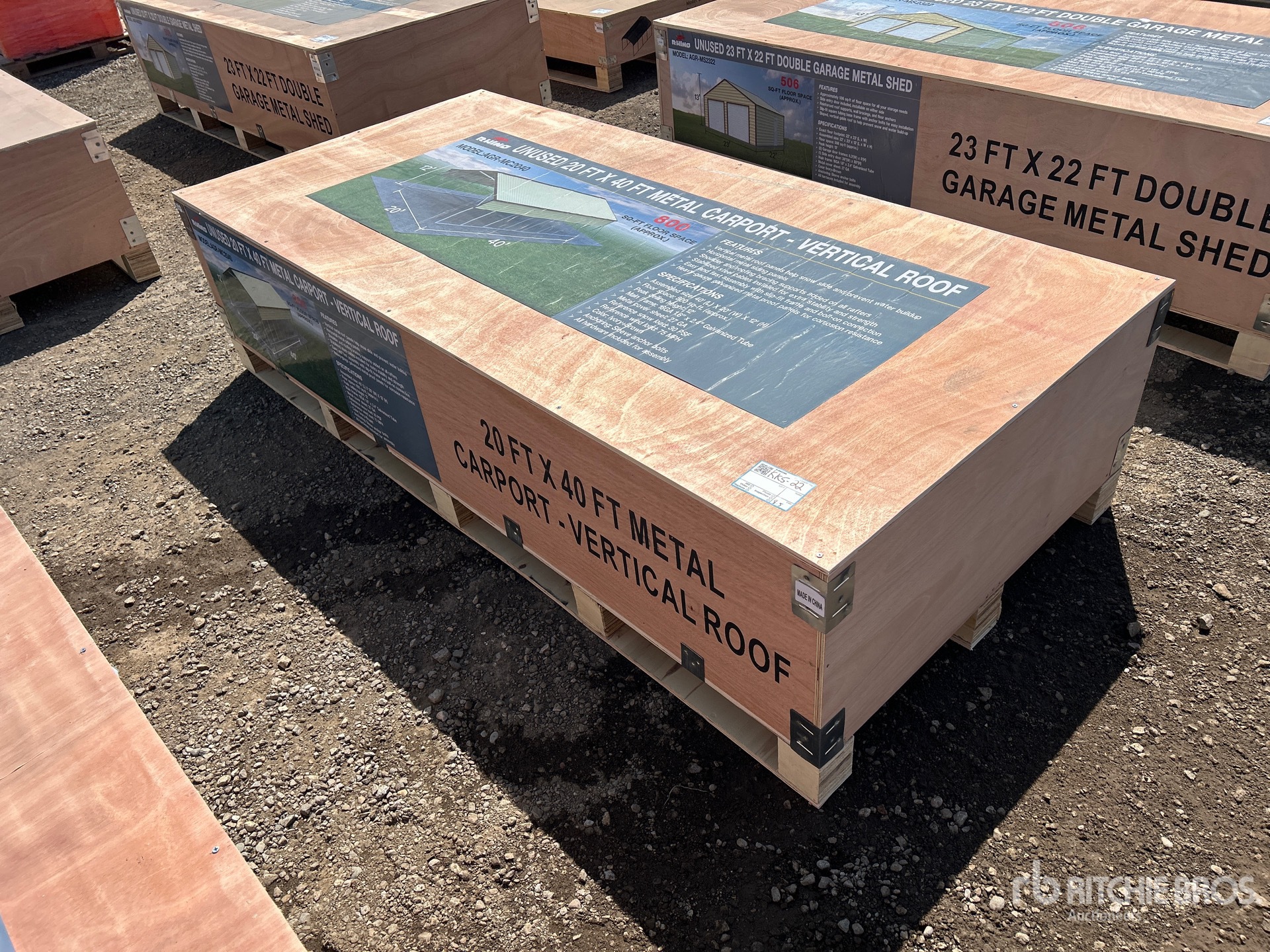 2026 AGR-MC2040 20 ft x 40 ft Carport (Unused)