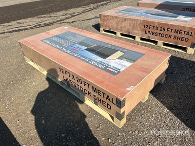 2026 AGR-LS1220 12 ft x 20 ft Metal Livestock Shelter (Unused)