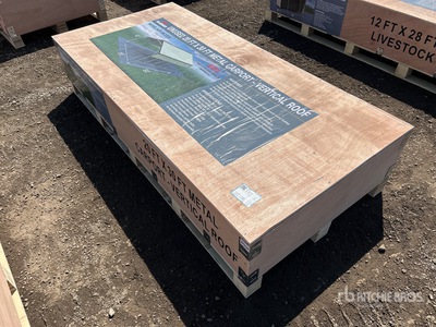 2026 AGR-MC2030 20 ft x 30 ft Metal Carport w/ Vertical Roof Panels Carport (Unused)