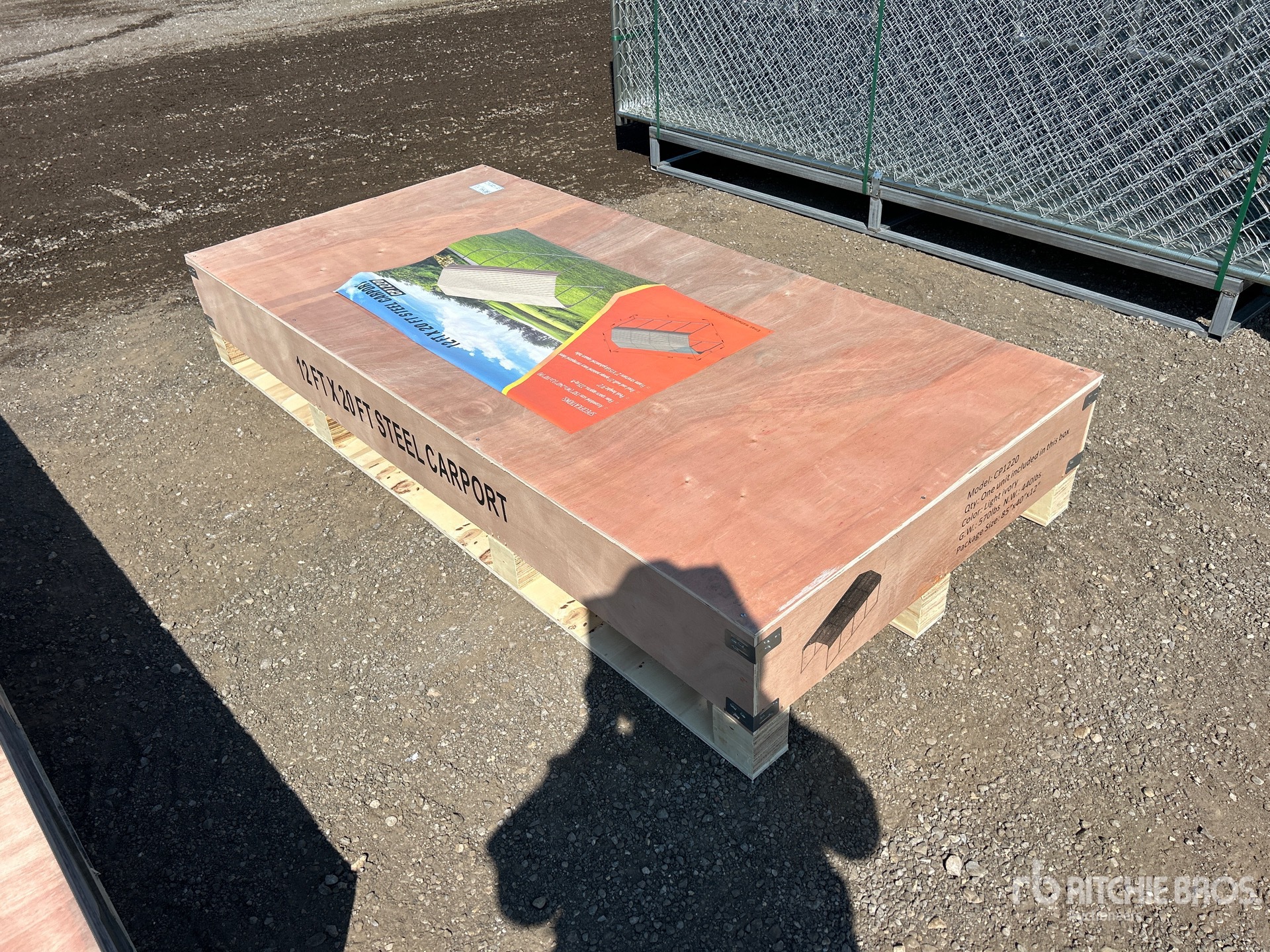 2026 CP1220 12 ft x 20 ft Steel Carport (Unused)