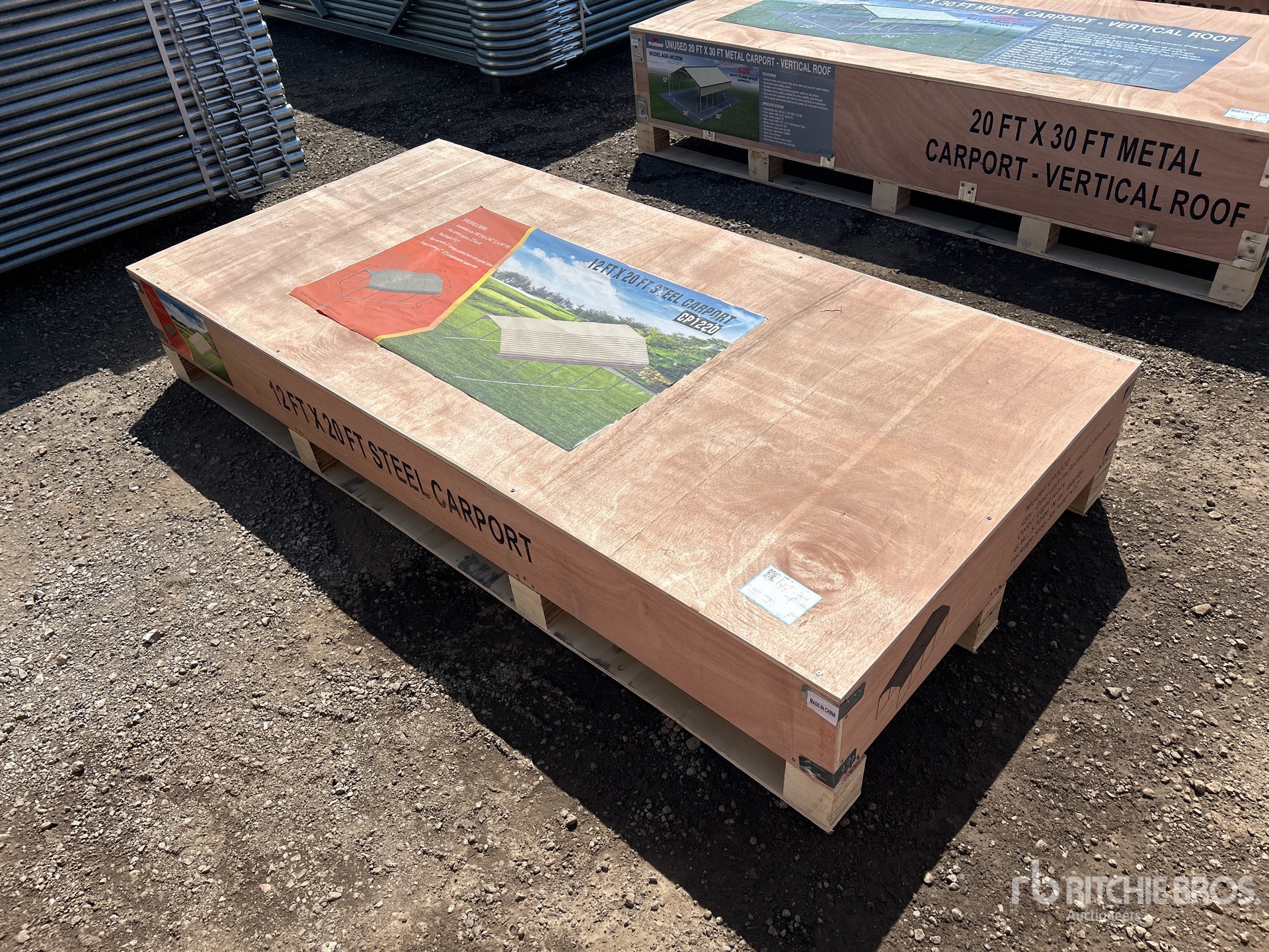 2026 CP1220 12 ft x 20 ft Steel Carport (Unused)