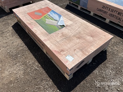 2026 CP1220 12 Ft x 20 Ft Steel Carport (Unused)