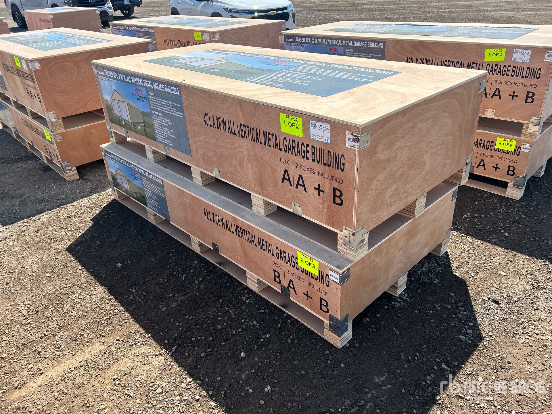 2026 AGR-MS2642 26 ft x 42 ft Metal Garage Storage Building (Unused)