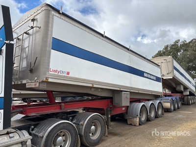 2012 Lusty EMS 9.4 m Tri/A B-Double Lead Sliding End Dump Trailer