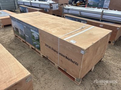2026 AGR-CR3640 36 Ft x 40 Ft Shipping Container Metal Roof Kit مأوى الحاوية (Unused)