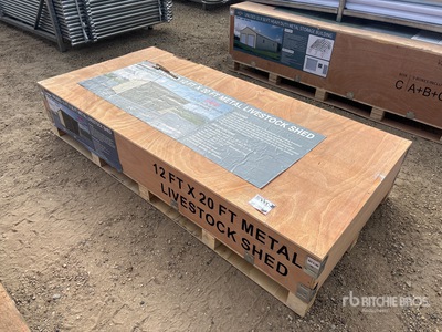 2026 AGR-LS1220 12 Ft x 20 Ft Metal مأوى الماشية (Unused)