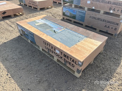 2026 AGR-LS1220 12 Ft x 20 Ft Metal مأوى الماشية (Unused)
