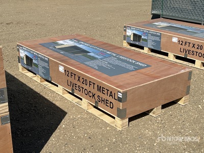 2026 AGR-LS1220 12 Ft x 20 Ft Metal Livestock Shelter (Unused)