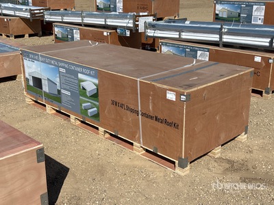 2026 AGR-CR3640 36 Ft x 40 Ft Shipping Container Metal Roof Kit Container Shelter (Unused)