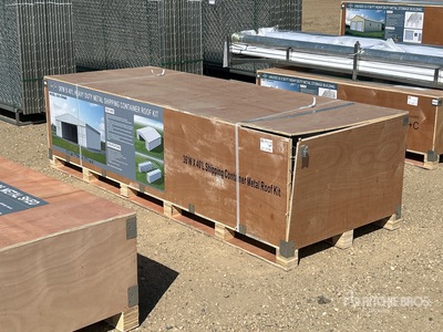 2026 AGR-CR3640 36 Ft x 40 Ft Shipping Container Metal Roof Kit Container Shelter (Unused)