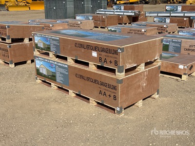 2026 AGR-MS2642 42 Ft x 26 Ft All Vertical Metal Garage Bâtiment de stockage (Unused)