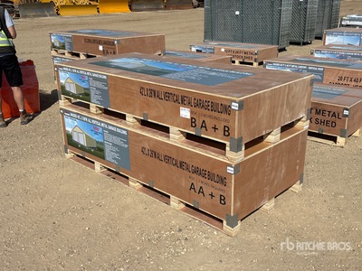 2026 AGR-MS2642 42 Ft x 26 Ft All Vertical Metal Garage Bâtiment de stockage (Unused)