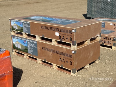 2026 AGR-MS2642 42 Ft x 26 Ft All Vertical Metal Garage Bâtiment de stockage (Unused)