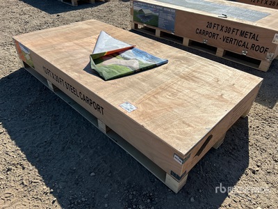 2026 CP1220 12 Ft x 20 Ft Steel Abri d'Auto (Unused)