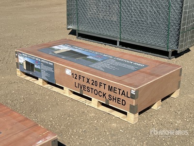 2026 AGR-LS1220 12 Ft x 20 Ft Metal Livestock Shelter (Unused)