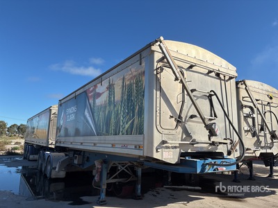 2016 MaxiTrans 6.5 m Tri/A B-Double Lead Rollback End Dump Trailer