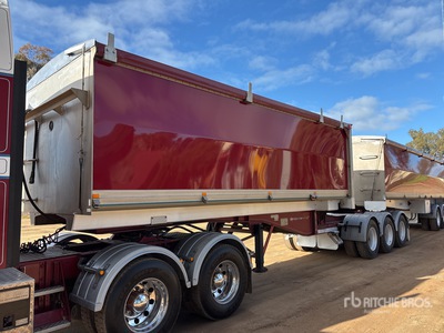2011 Sloanebuilt Tri/A B-Double Lead Rollback End Dump Trailer