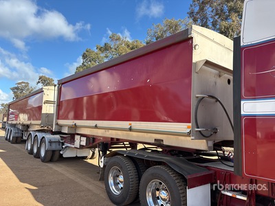 2011 Sloanebuilt B-Double Lead Rollback End Dump Trailer