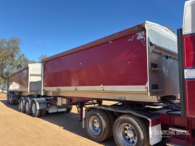 2008 Sloanebuilt Tri/A B-Double Lead Rollback End Dump Trailer