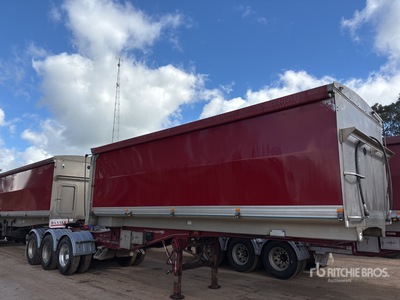 2010 Sloanebuilt Tri/A B-Double Lead Rollback End Dump Trailer