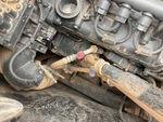 Engine with A/C Compressor