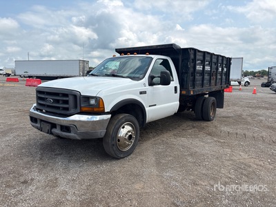 1999 Ford F-550 4x4 Flatbed Dump Truck