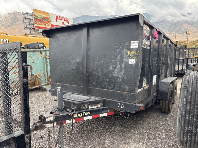 2016 Big-Tex 14 ft T/A Dump Utility Trailer