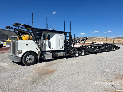 2018 Peterbilt 389 6x4 Sleeper Car Carrier Truck