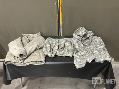 (6) Extreme Cold Weather Parkas, (10) Wet Weather Trousers & Assorted Items