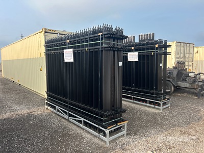 Quantity of (20) Canex 9 ft 8 in x 6 ft 10 in Powder Coated Clôture de site (Unused)