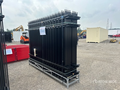 Quantity of (20) Canex 9 ft 8 in x 6 ft 10 in Powder Coated Clôture du site (Unused)