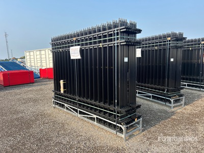 Quantity of (20) Canex 9 ft 8 in x 6 ft 10 in Powder Coated Clôture de site (Unused)