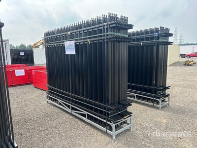 Quantity of (20) Canex 9 ft 8 in x 6 ft 10 in Powder Coated Clôture du site