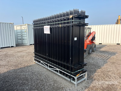 Quantity of (20) Canex 9 ft 8 in x 6 ft 10 in Powder Coated Clôture de site (Unused)