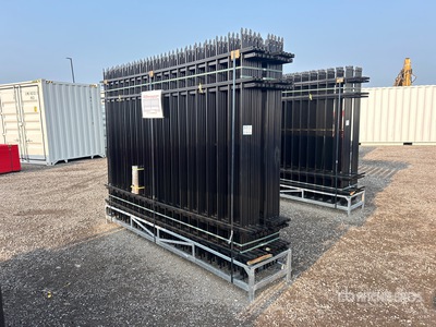 Quantity of (20) Canex 9 ft 8 in x 6 ft 10 in Powder Coated Clôture de site (Unused)