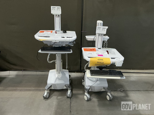 (2) Ergotron Mobile Workstation Carts