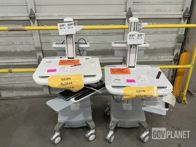 (2) Ergotron Mobile Workstation Carts